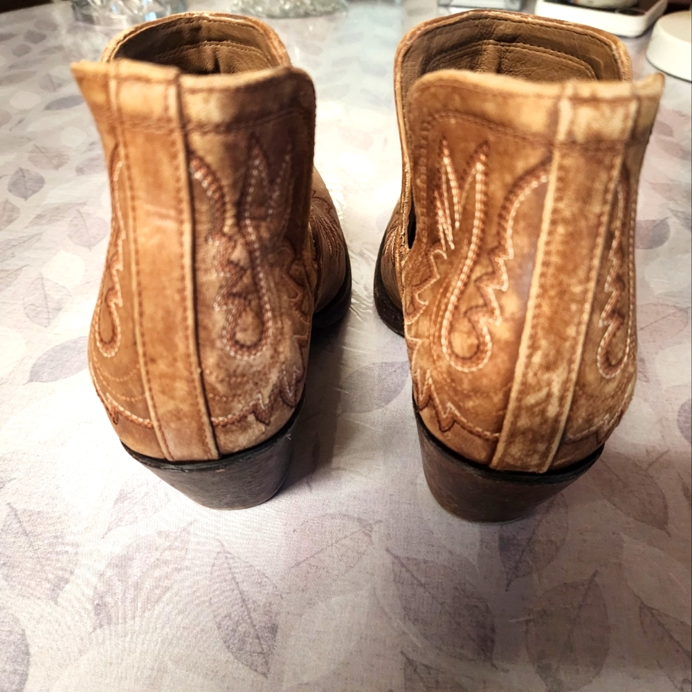 Ariat Genuine Leather Dixon Ankle Western Boots Women's Size 9.5 - Picture 5 of 9